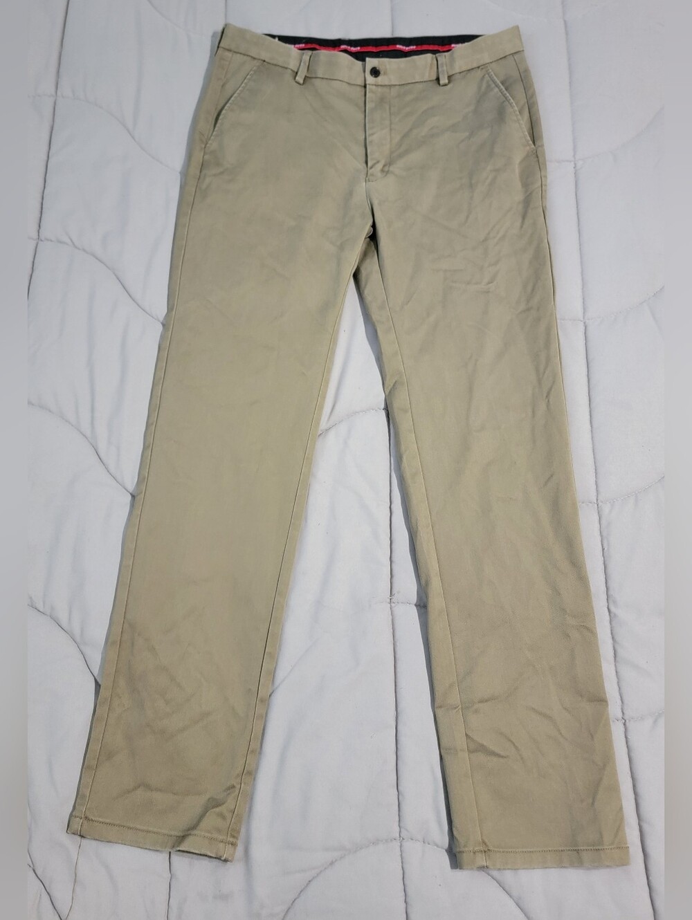 Hugo Boss Men's Slim Fit Chino Tan Khaki Pants - Size 36